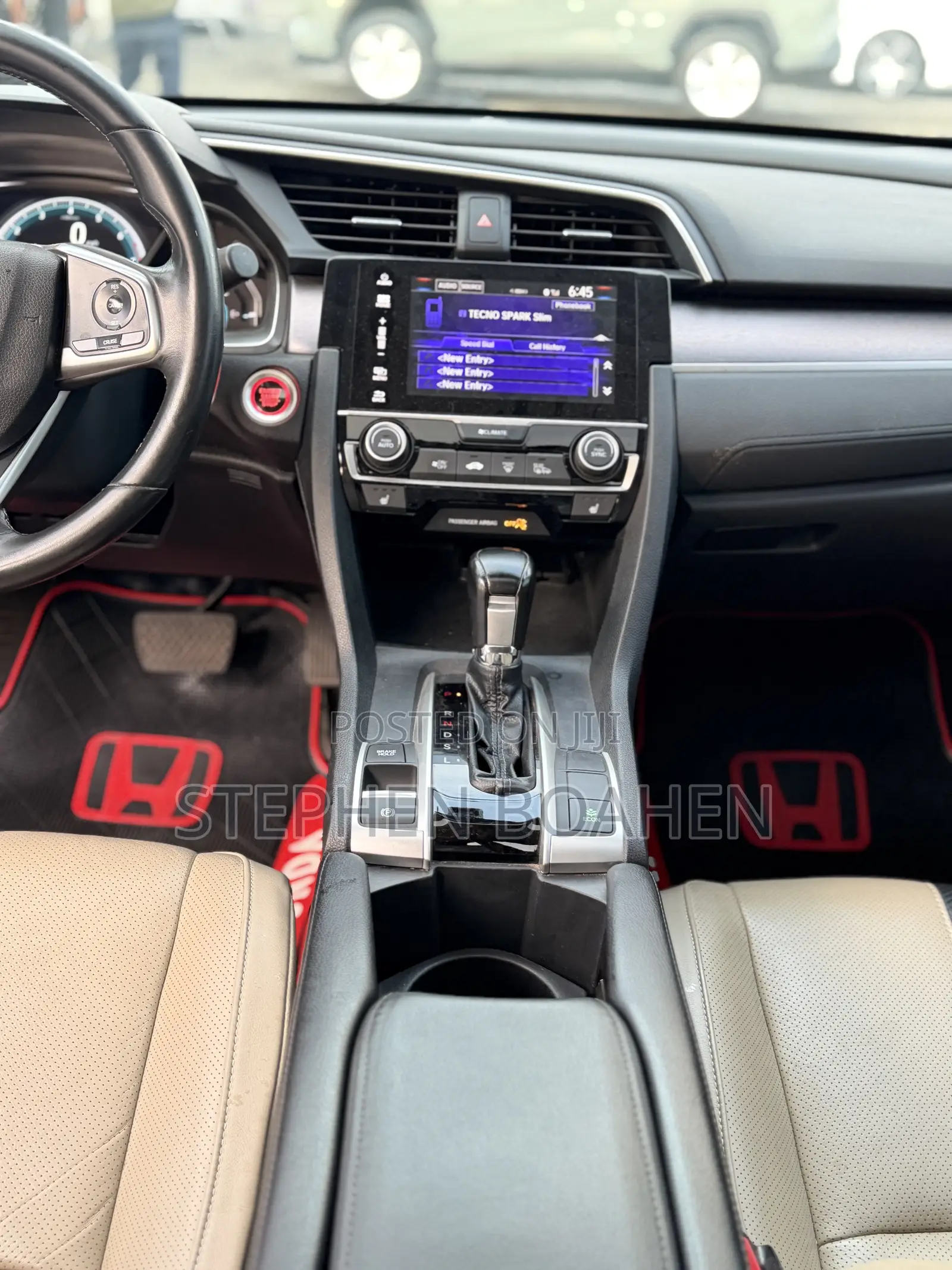 Honda Civic EX-L Sedan 2018 White
