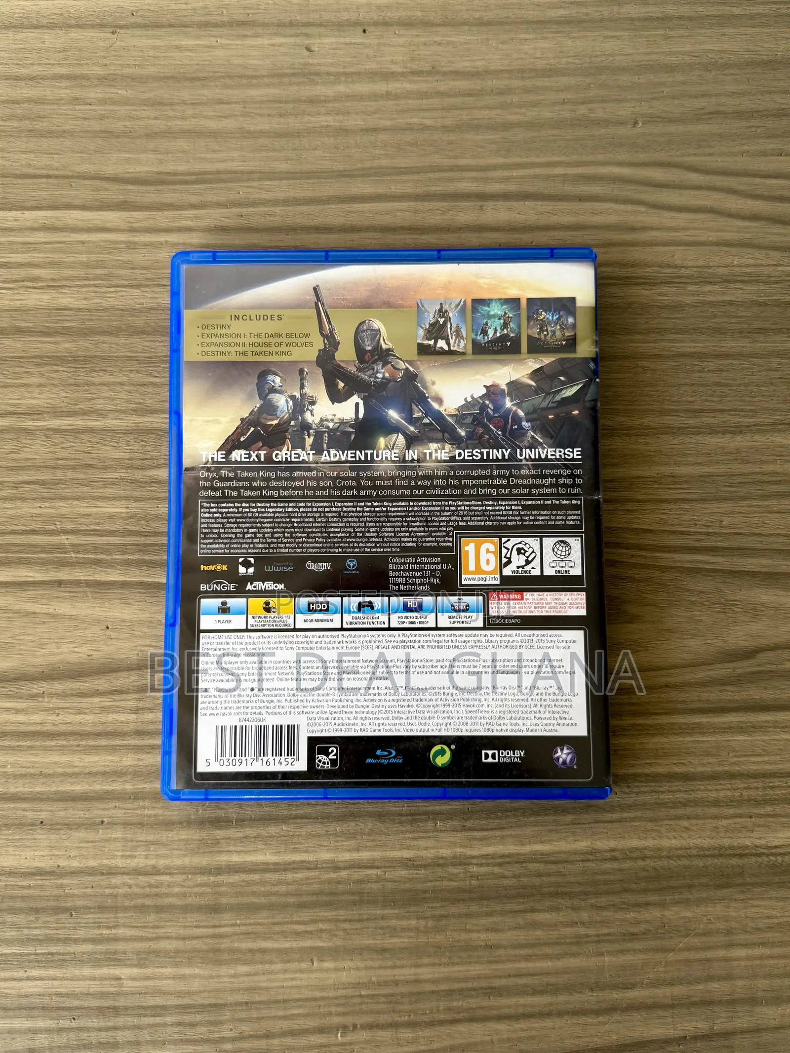 Destiny Playstation 4 Cd