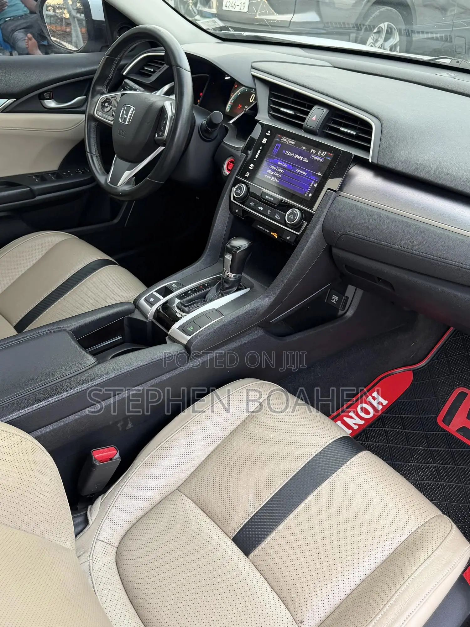 Honda Civic EX-L Sedan 2018 White