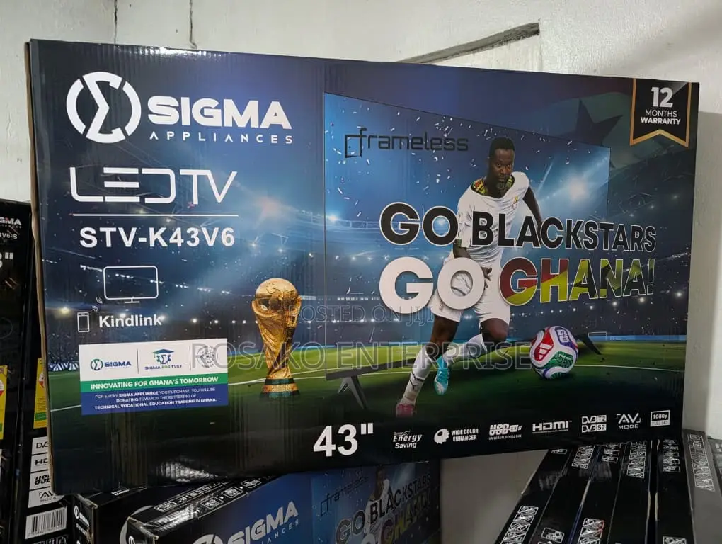 Sigma 43 Inch Smart Digital Satellite 2360 GHC /43 Digital 2100 GHC