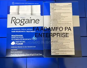Rogaine Minoxidil Foam For Men - For Receding Hairline And Bald Spots