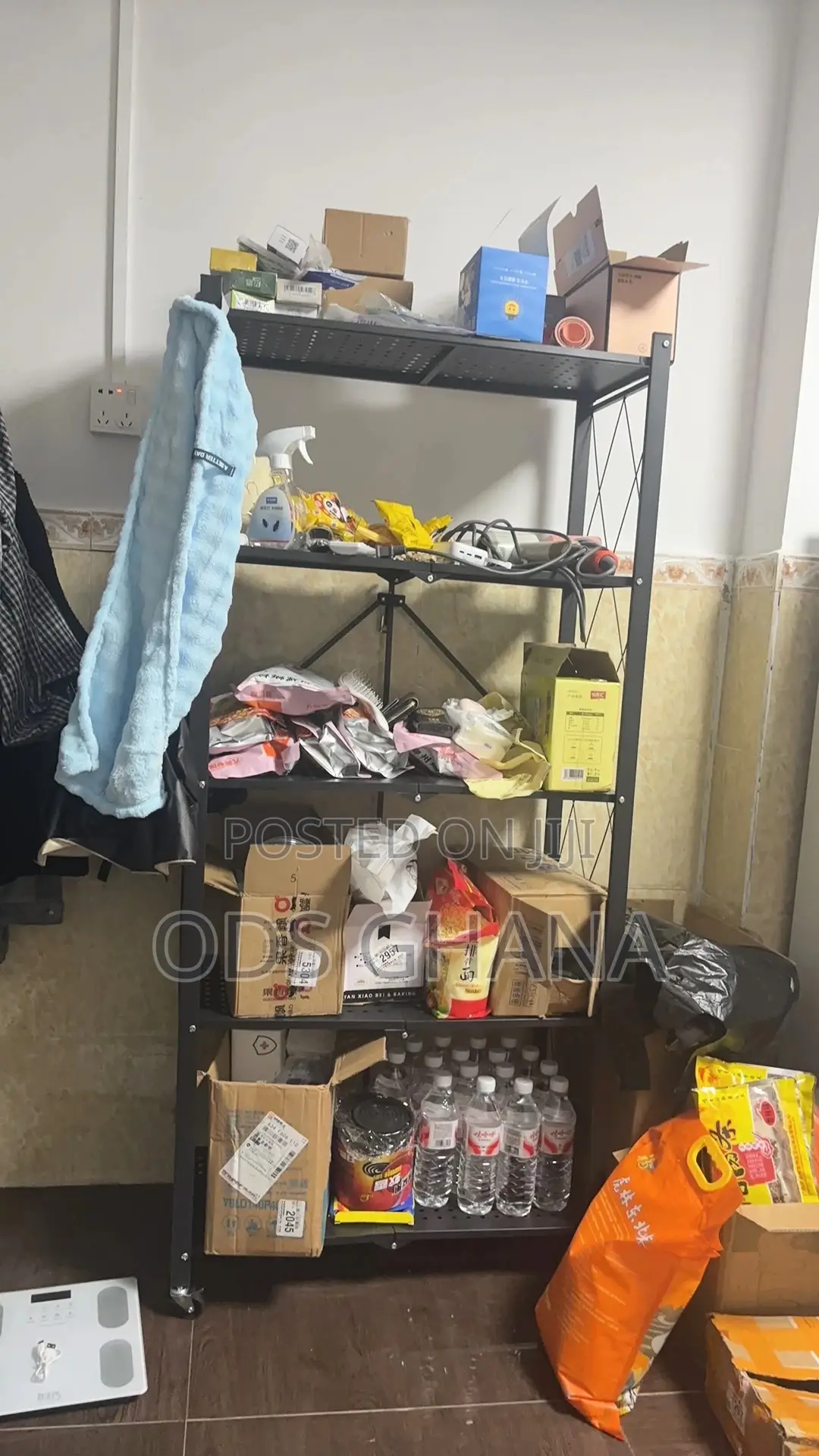 Strong Kitchen Wearhouse Shelf Storage Rack With Wheels