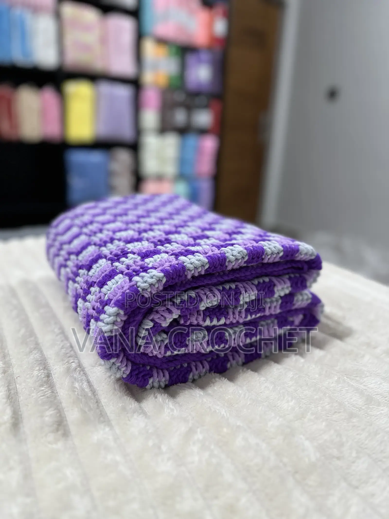 Milk-Cotton Yarn Multiple Colors Blankets 120x100cm