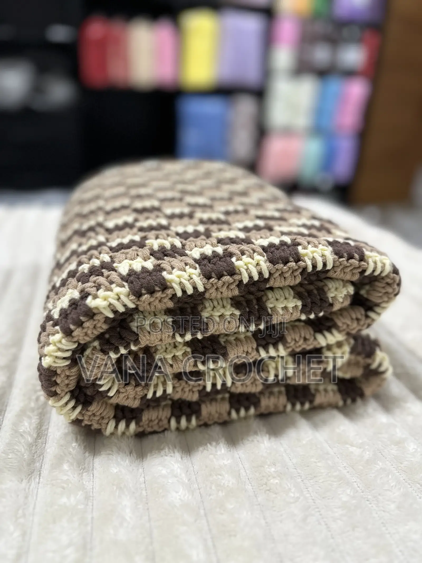 Milk-Cotton Yarn Multiple Colors Blankets 120x100cm