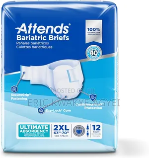 Attends Bariatric Briefs With Advanced Dermadry, Xx-large