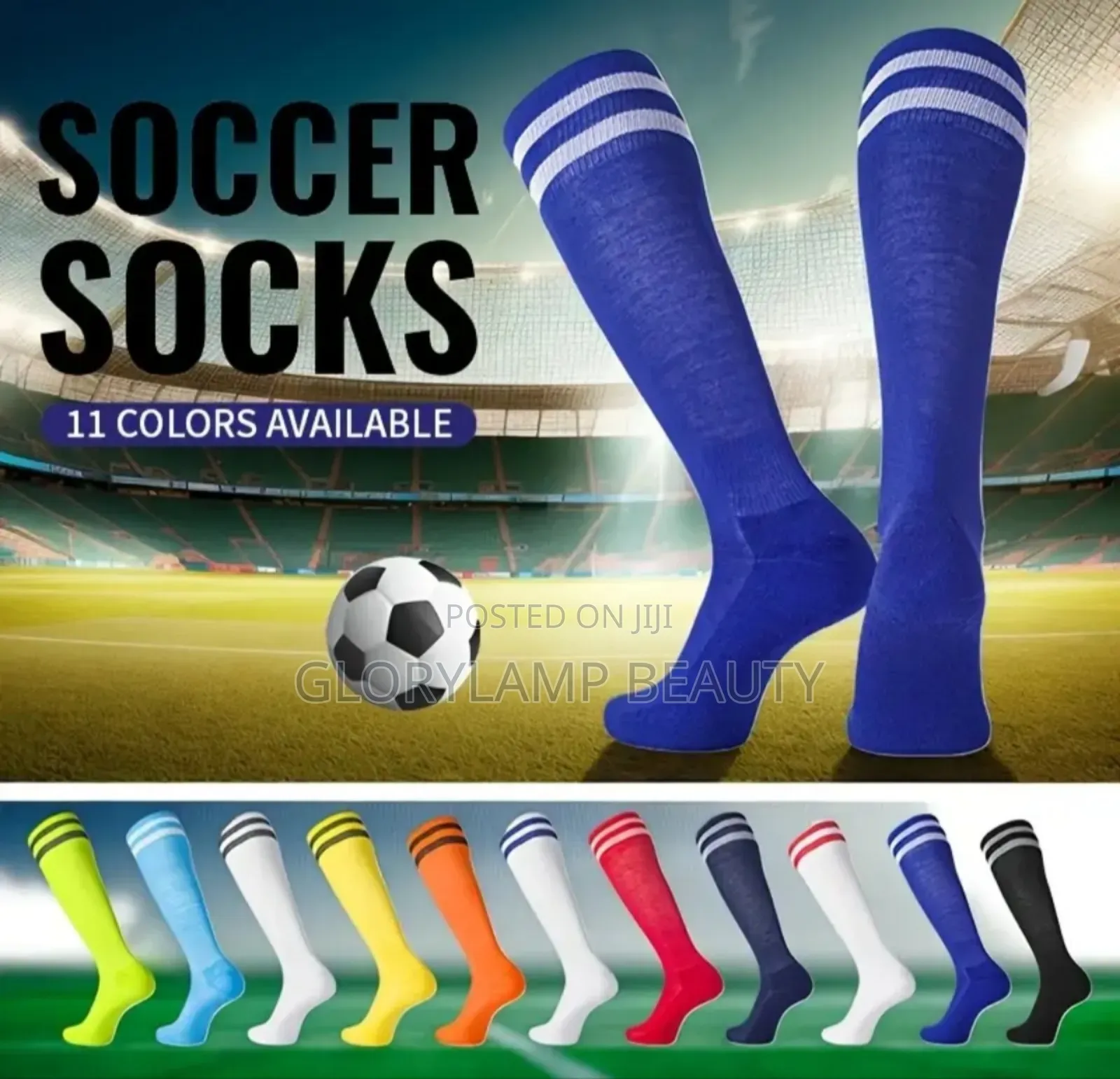 Unisex Long Athletic Soccer Socks – High Tube Sports Stockings Hose