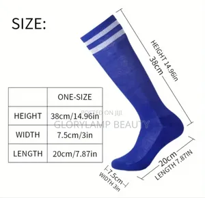Unisex Long Athletic Soccer Socks – High Tube Sports Stockings Hose