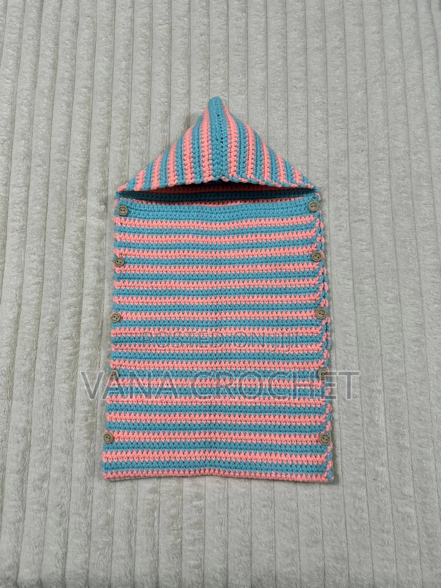 Milk-Cotton Yarn Swaddle Blankets - Double Colors