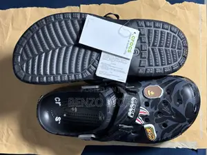Affordable Pattern Crocs Clogs Stylish Fit Size 40-45 Black Color