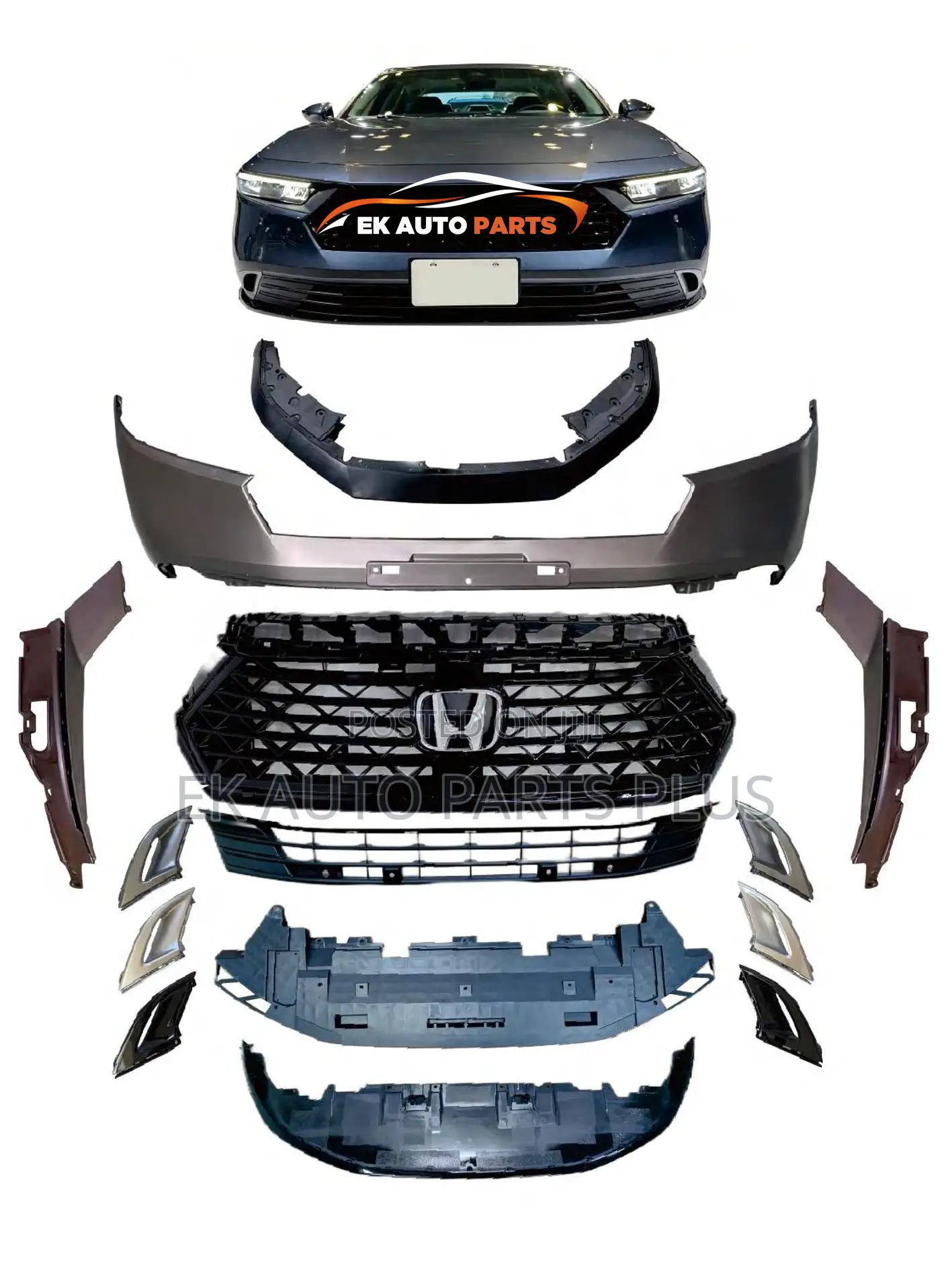 Honda Accord Front Bumper Complete 2023 2024 2025