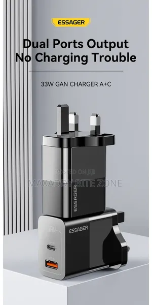 30w Essager Type C + Usb a Adapter