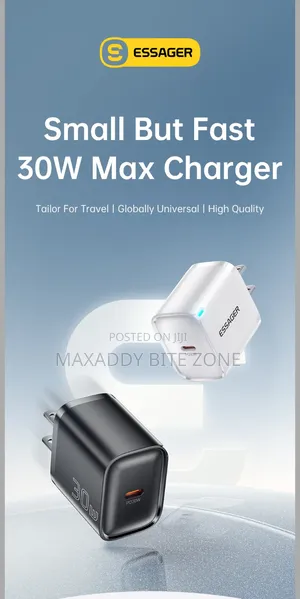 30w Essager Type C + Usb a Adapter