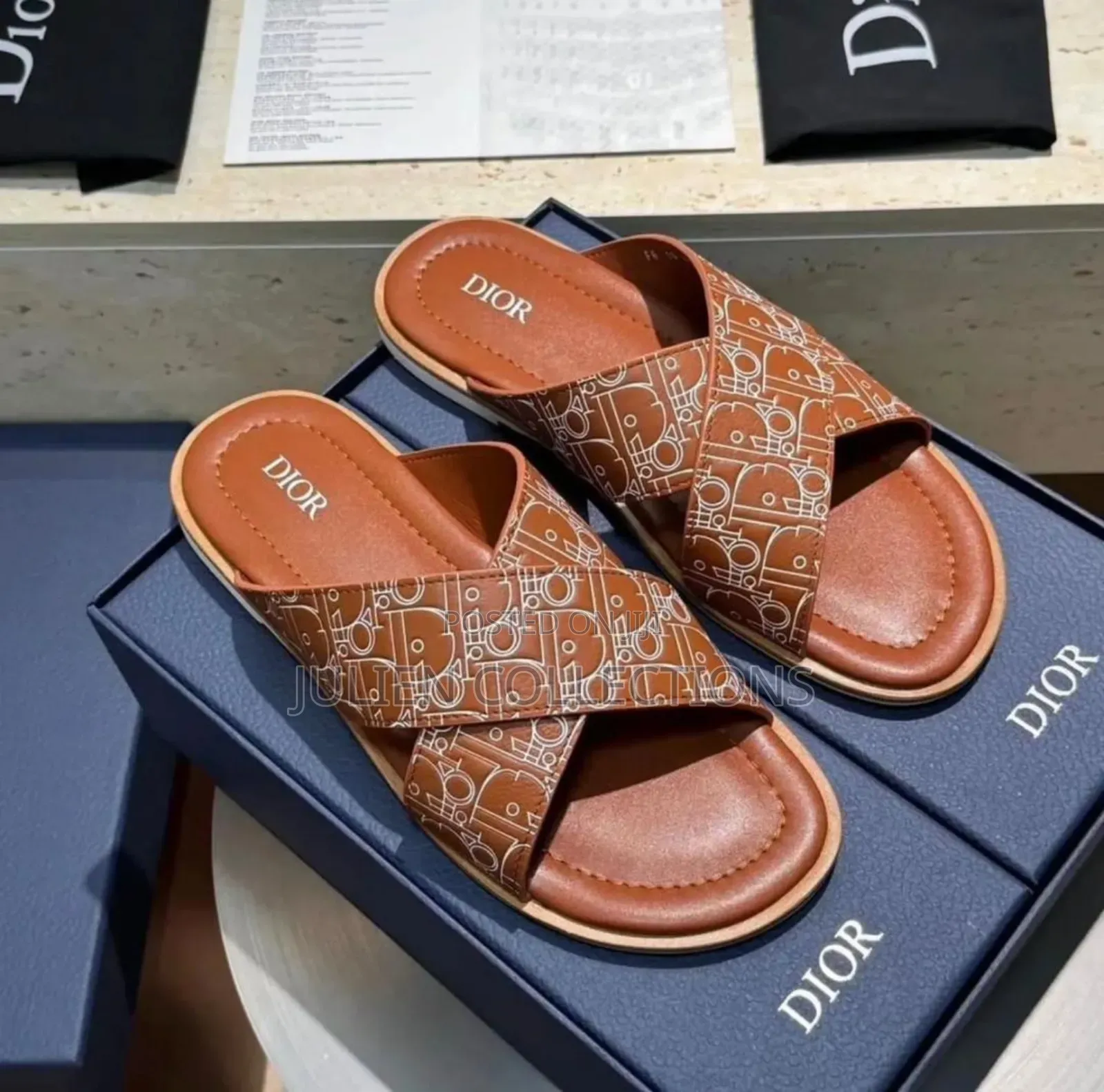 Doir Slide Ash Black Grey N Orange