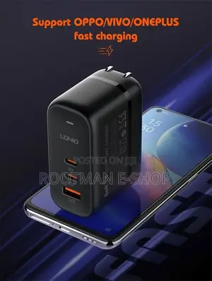 Ldnio Q366 65w Travel Charger With 3 Ports Super Fast Charge Type-C