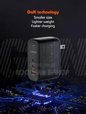 Ldnio Q366 65w Travel Charger With 3 Ports Super Fast Charge Type-C