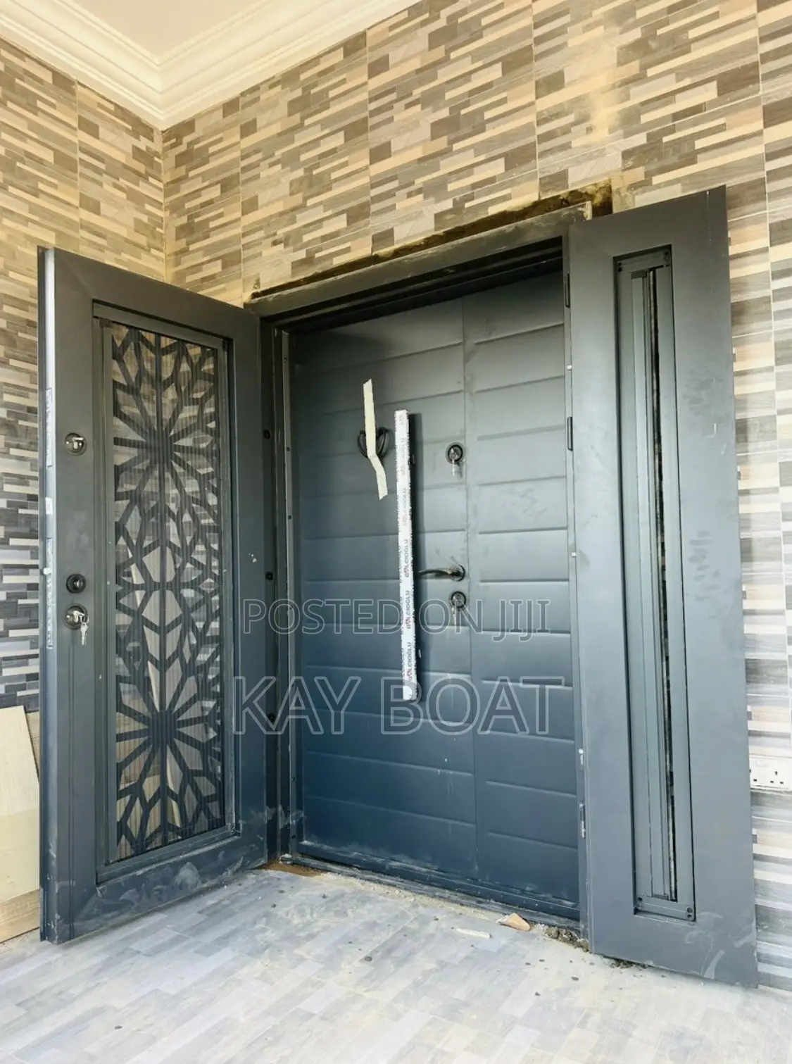 Grey Door in Door