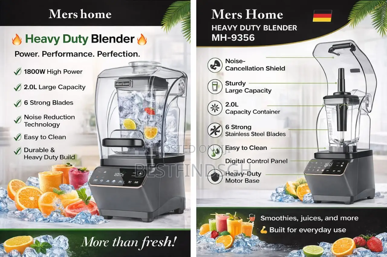 Mers Home Heavy-duty Commercial Blender
