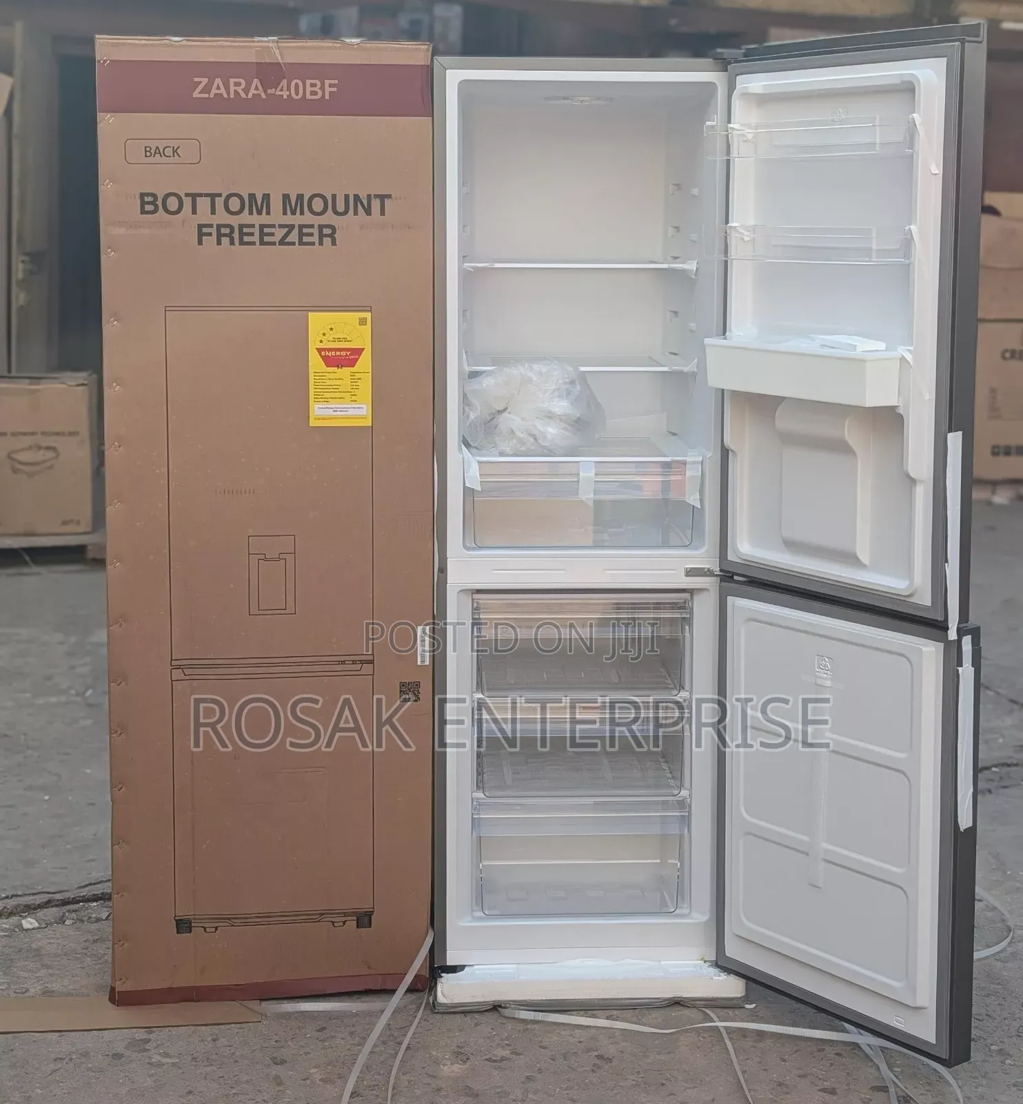 Zara Fridge Bottom Freezer *300* *Ltrs* Water Dispenser Silver
 *