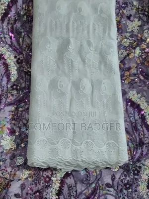 White Breathable Cotton Lace With Matured Designs