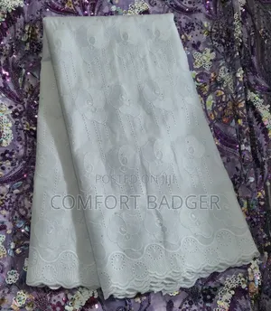 White Breathable Cotton Lace With Matured Designs