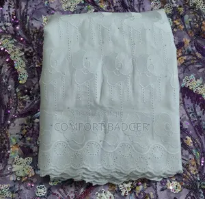 White Breathable Cotton Lace With Matured Designs