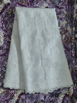 White Breathable Cotton Lace With Matured Designs