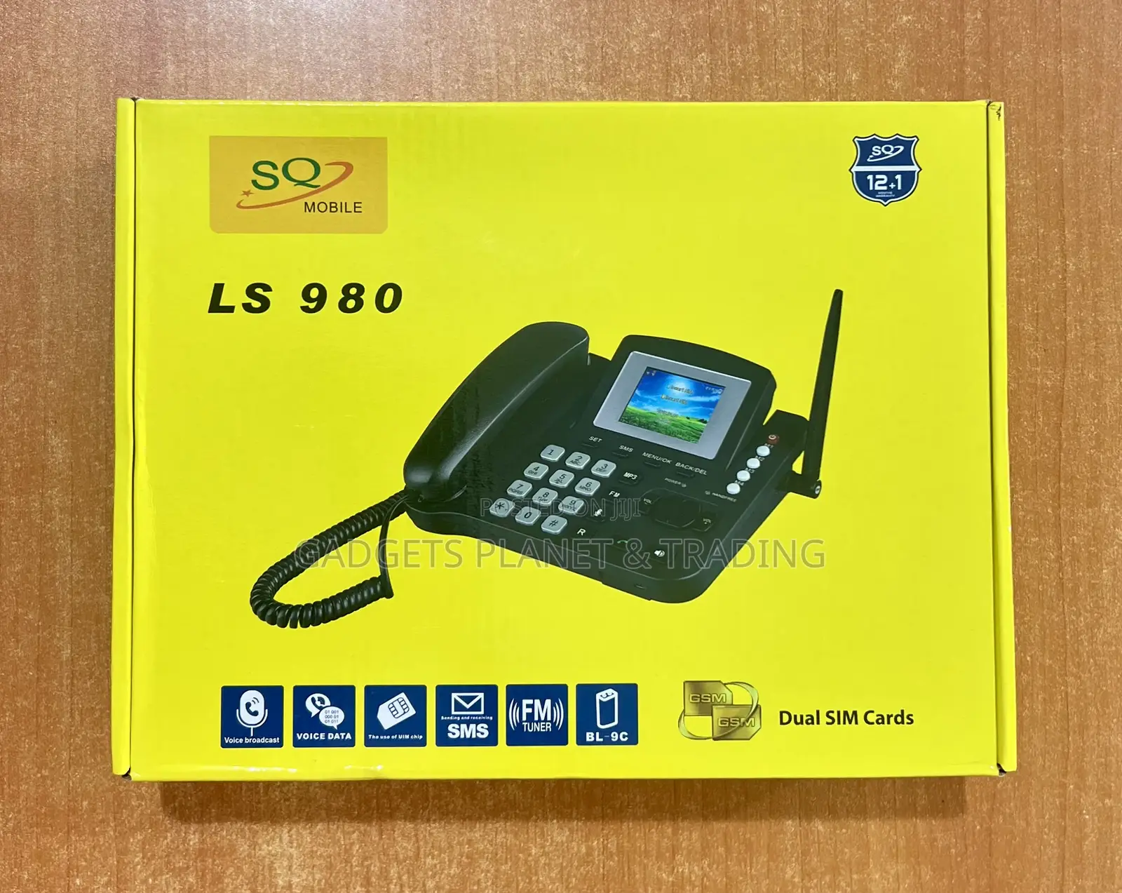 Sq Ls980 Dual Sim Deskphone With Adjustable Coloured Screen