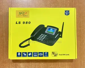 Sq Ls980 Dual Sim Deskphone With Adjustable Coloured Screen
