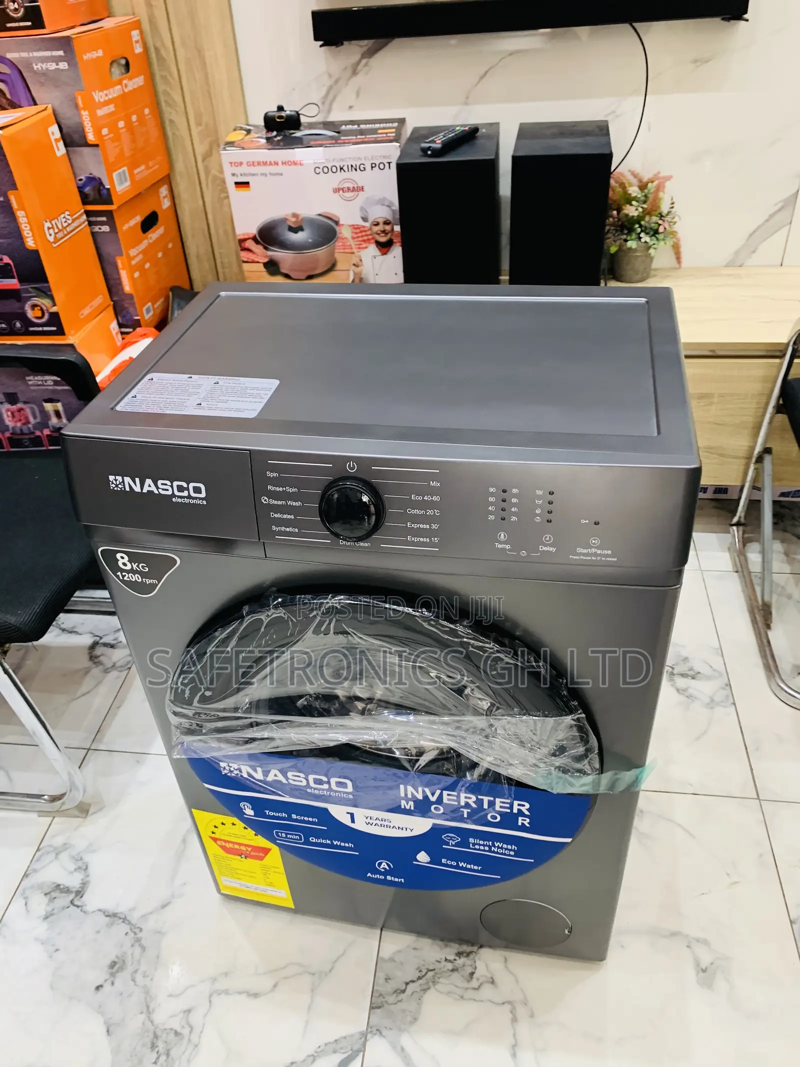 Get Premium Nasco Frontload 8kg Full Automatic Washer