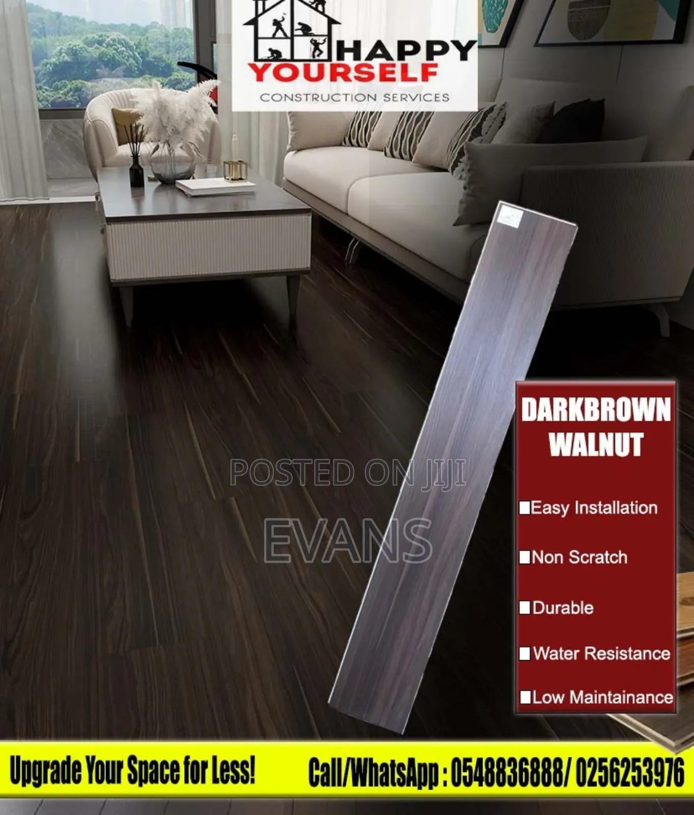 Spc Vynil Darkbrown Wallnut