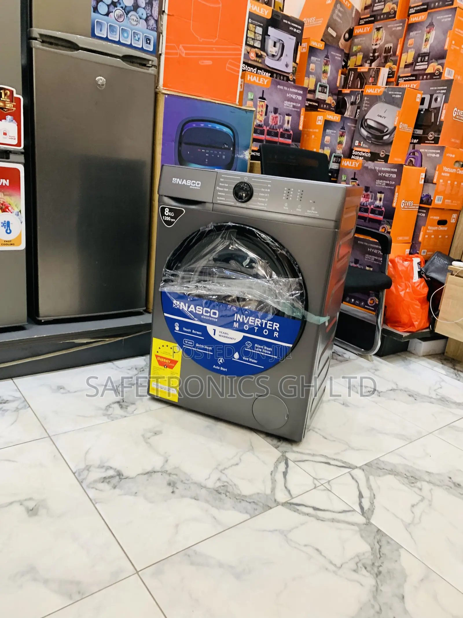 Buy Efficient Nasco 8kg Full Automatic Frontload Grey Washingmachine