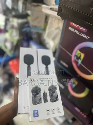 F11-2 All in One Lavalier Microphone With 2 Microphones Holders