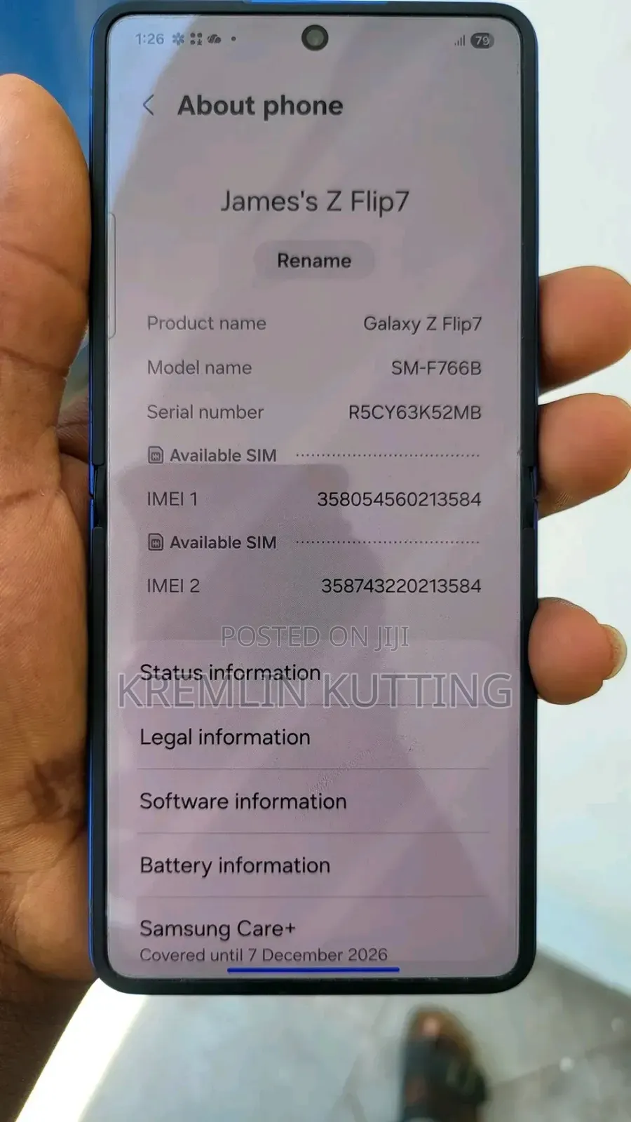 Samsung Galaxy Z Flip7 512 GB Blue