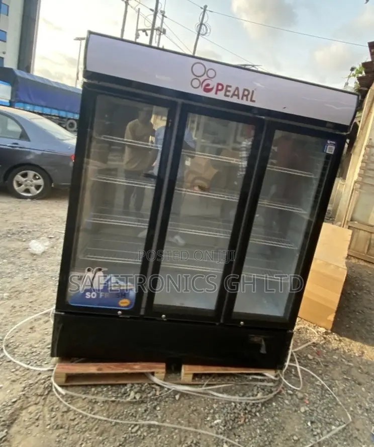 Check Out Electric 3 Glass Doors Pearl Display PVC-150 Fridge