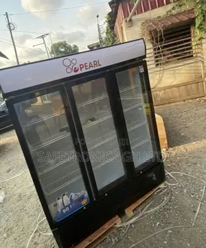 Try Newest Version Display Pearl PVC-150 3 Glass Door Fridge