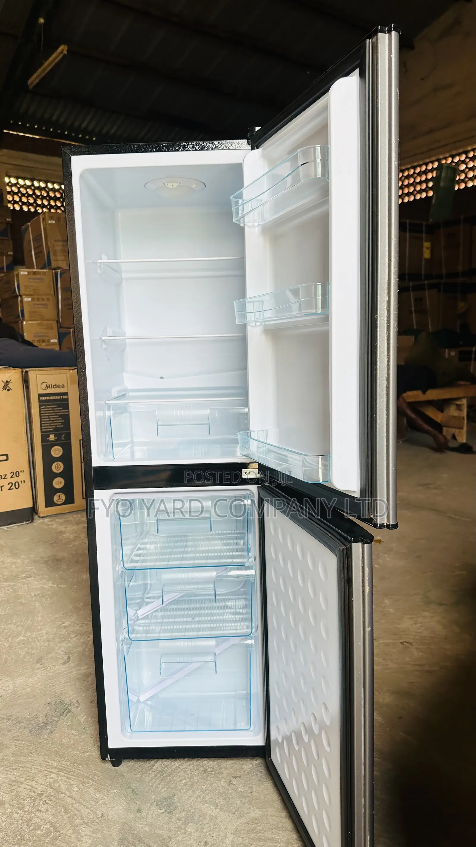Energy Efficient Nasco 2 Doors Bottom Freezer 158liters Fridge