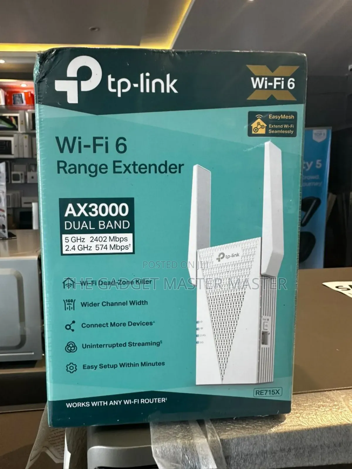Tp-Link Re715x Ax300 Dual Band Wifi Range Extender