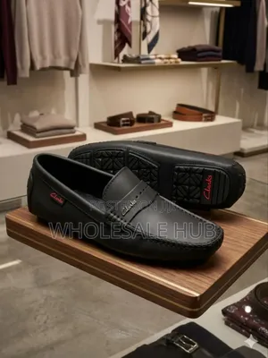 Hew Black Loafers For Men