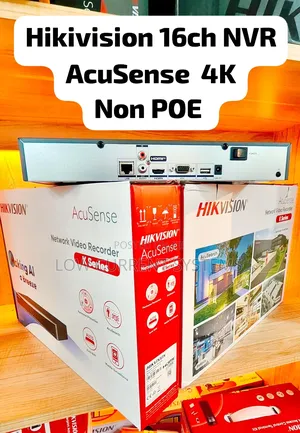 Hikivision 16ch NVR 16-Ch 1u K Series Acusense NVR Non Poe 7616nxi