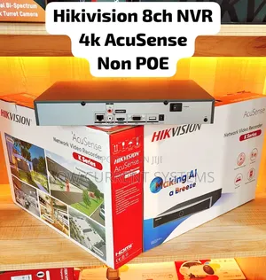 Hikivision 8ch
 NVR Non Poe Acusense Video Recorder Ds-7608nxi