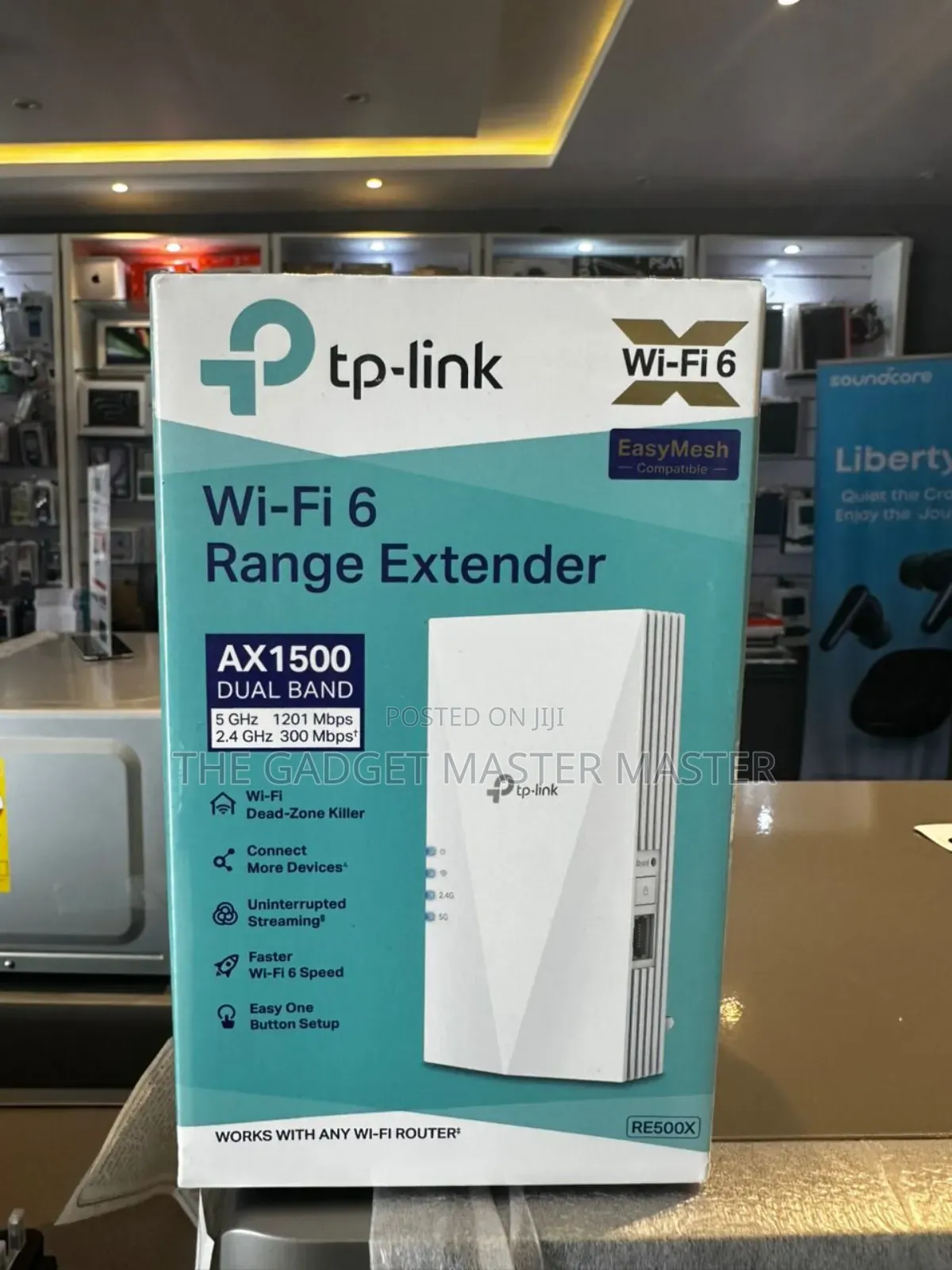 Tp-Link Re500x Ax1500 Dual Band Wifi Range Extender