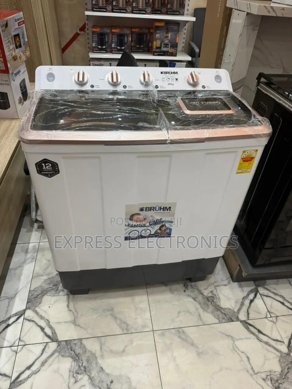 Newly Sealed in Box Bruhm 12kg Topload Washing Machine