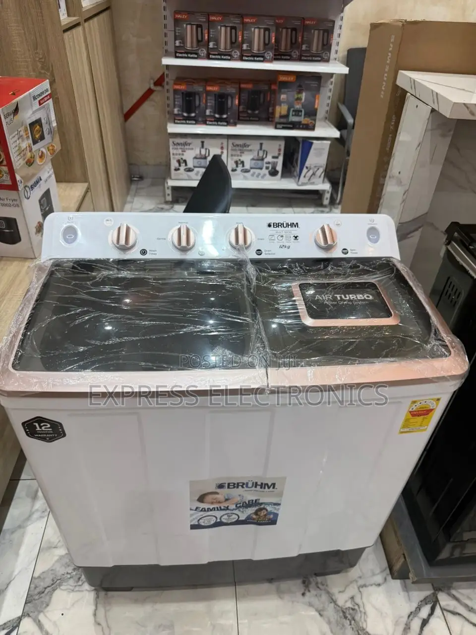Best Buy for Less Bruhm 12kg Topload Twintub Semi Automatic