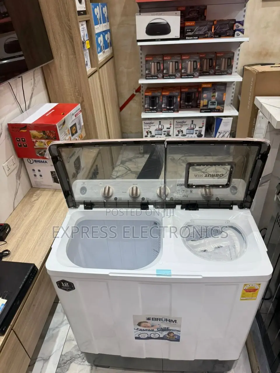Purchase the New Semi Automatic Washing Machine Bruhm 12kg Topload