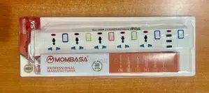Mombasa Professional 5 Ports Extension Board With 3 Usb Ports - 2500w
