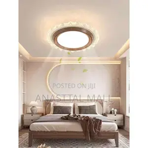 Bladeless Led Ceiling Fan Light + Remote Control