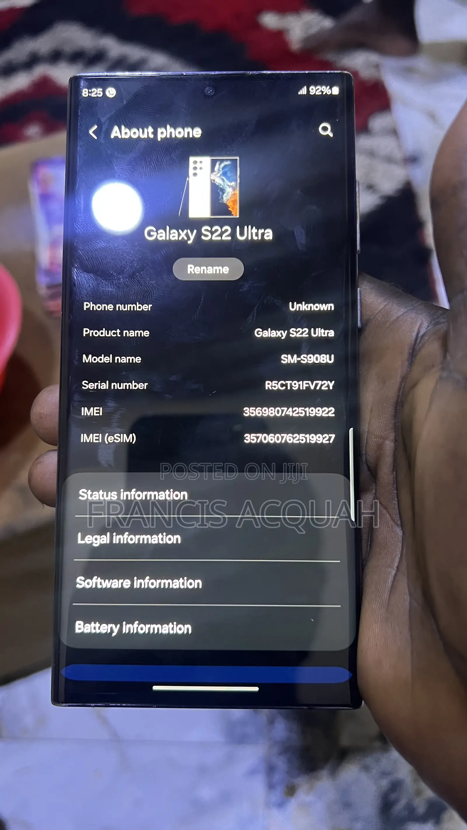 Samsung Galaxy S22 Ultra 128 GB Black