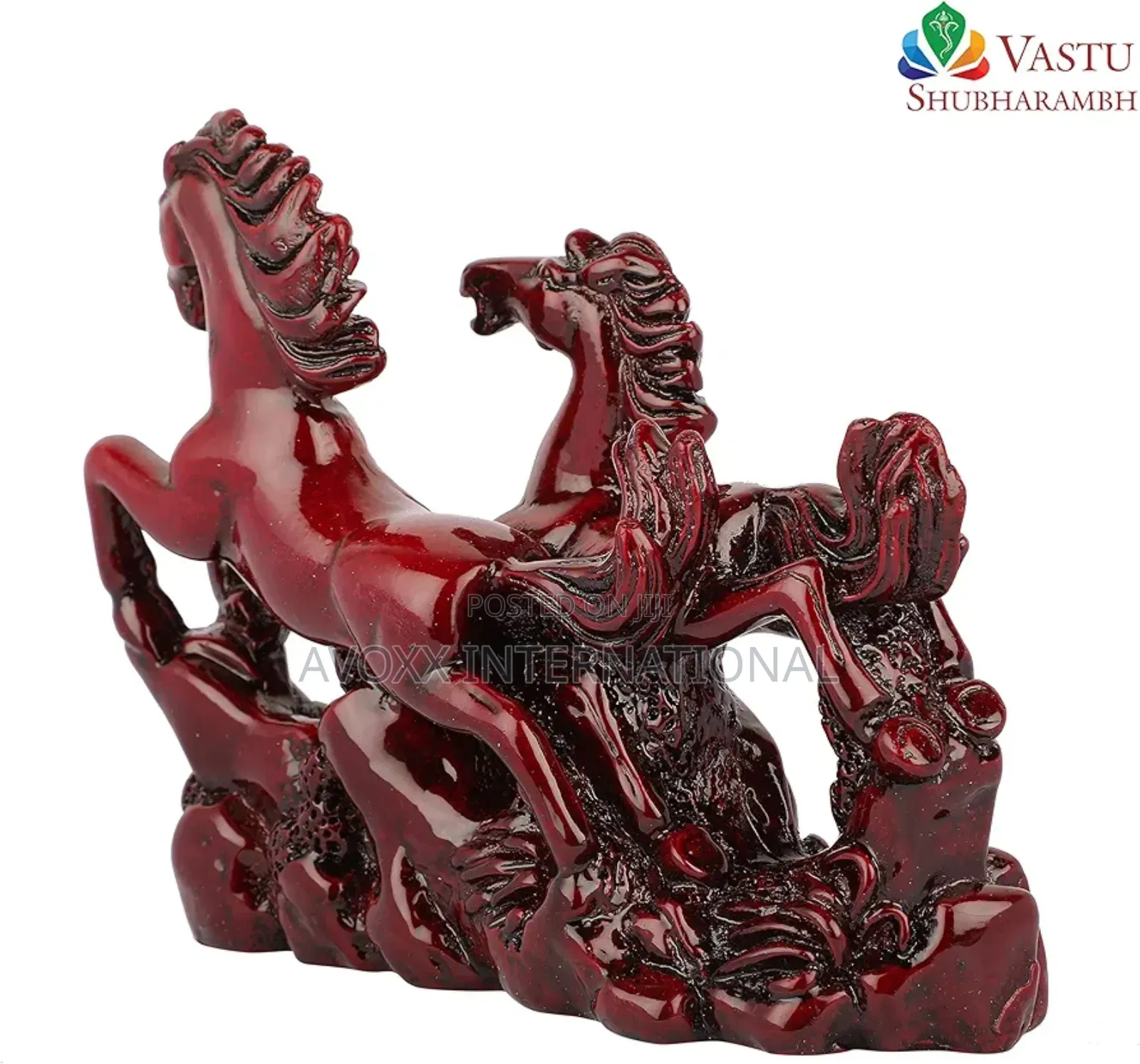 Resin Vastu Shubharambh Pair Of Horses For Prosperity,