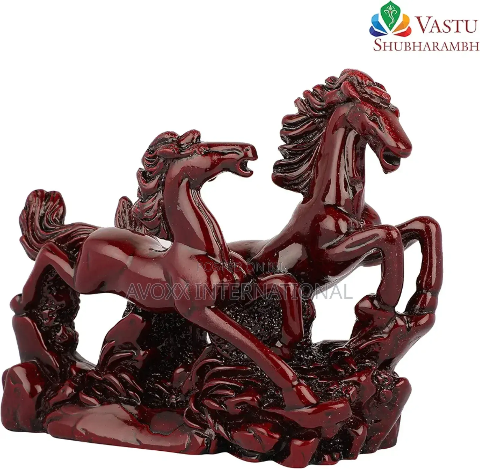 Resin Vastu Shubharambh Pair Of Horses For Prosperity,