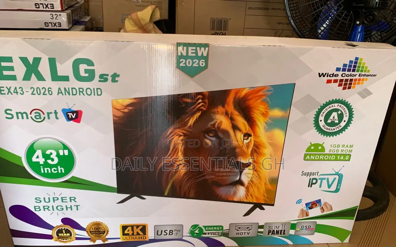 Exlg Ex43 Inches-2026 Smart Tv – Android, Wide Screen